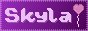 'Skyla' in light pink text on top of a gradient pink / purple background